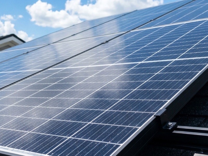 Toiture d'entrepôt logistique équipée en photovoltaïque